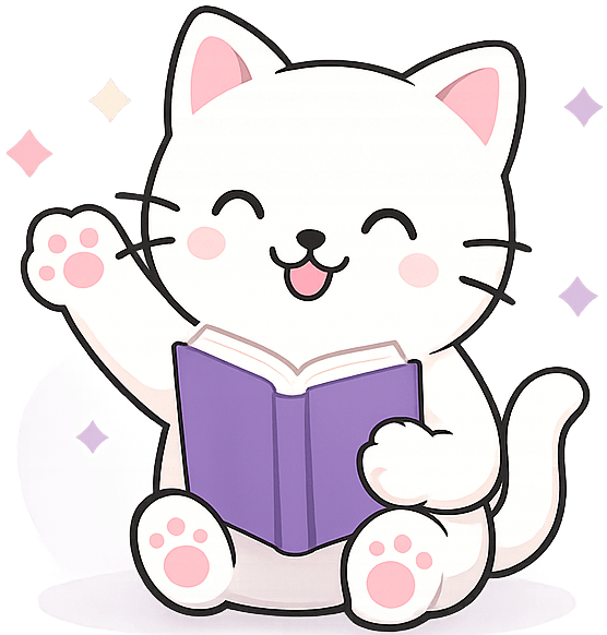 Open quiz book with colorful learning cards
